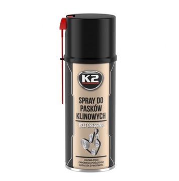 K2 SPRAY DO SMAROWANIA PASKÓW KLINOWYCH 400 ML