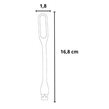 Маленькая USB светодиодная лампа для ноутбука, силикон, черный