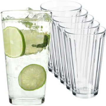 SZKLANKI 360ml ZESTAW SZKLANEK 6szt DO NAPOJÓW