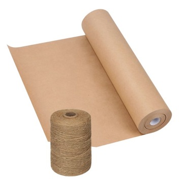Zestaw do pakowania Papier pakowy 5kg 60cm + sznurek jutowy