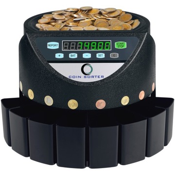 VEVOR Liczarka Bilonu 300coins/Min Sortuj Bez Wysiłku Wyświetlacz LCD