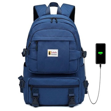 PLECAK SZKOLNY TORNISTER USB na laptopa D064