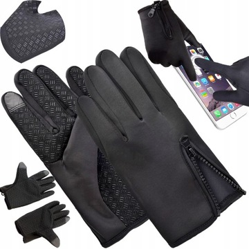 RĘKAWICE ROWEROWE DŁUGIE PEŁNE RĘKAWICZKI ROWEROWE MĘSKIE ŻELOWE DŁUGIE XXL