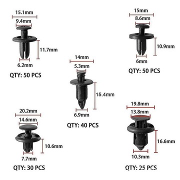 НАБОР УНИВЕРСАЛЬНЫХ АВТОМОБИЛЬНЫХ ЗАЖИМОВ 675 ЭЛЕМЕНТОВ - ПРЕМИУМ НАБОР