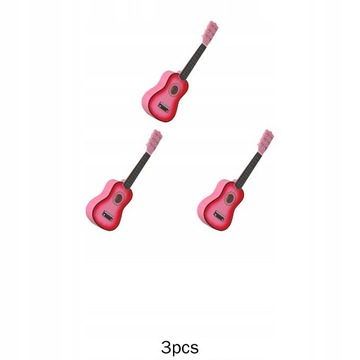 3x Mini 21-calowa 6 Strunowa Gitara Akustyczna