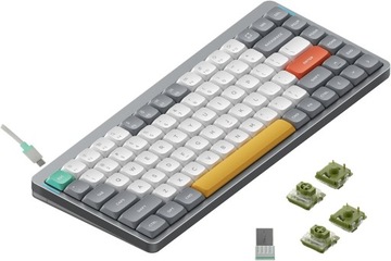 NUPHY Air75 V2 Bezprzewodowa Klawiatura Mechaniczna - Lunar Gray, Moss