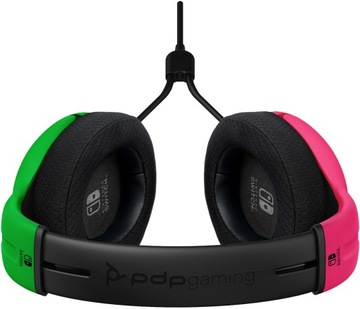 Наушники PDP для Nintendo SWITCH LVL40 РОЗОВЫЕ/ЗЕЛЕНЫЕ