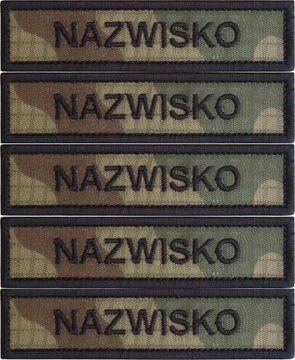 Name Patch Nazwisko WZ2010 US-21 Naszywka x 5szt.