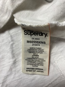 Superdry Super DRY BIAŁY LONG SLEEVE BLUZA /L