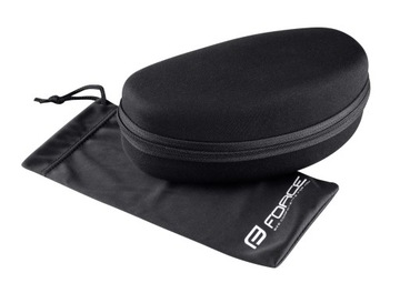 Okulary rowerowe FORCE CREED czarno-czerwone