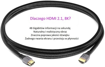 Kabel HDMI 2.1 8K Ultra High Speed QUOTECH 3m