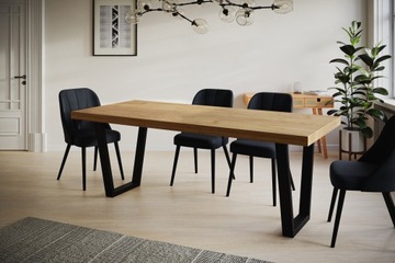 Стол раздвижной 180/280 LOFT, ножки металлические ТРАПЕЦИЙНЫЕ.