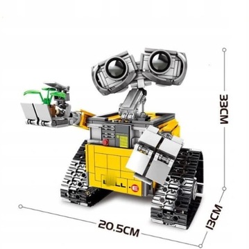 ZESTAW FIGURKA ROBOT WALLE 687 SZTUK KLOCKI