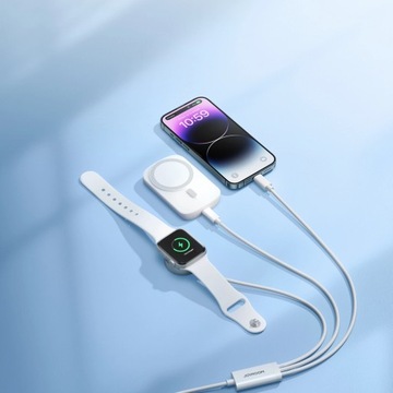 Joyroom S-IW008 Кабельное магнитное зарядное устройство «3 в 1» USB-A — Lightning/USB-C 1