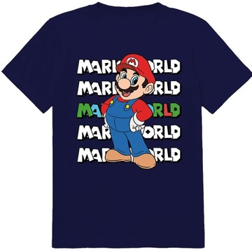 НАБОР 3В1 ДЕТСКАЯ ФУТБОЛКА ТАТУ НАКЛЕЙКИ SUPER MARIO BROS 152 КАЧЕСТВО