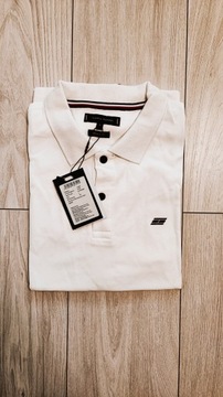 Koszulka polo Tommy Hilfiger Sports Custom Fit biała r. L