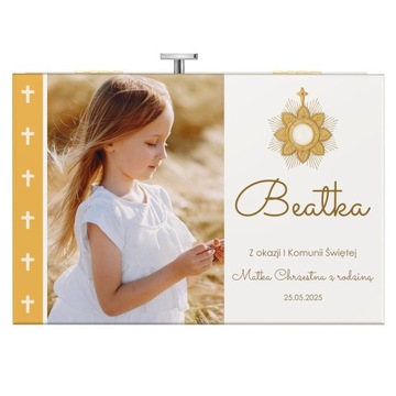 Шкатулка Музыкальная Шкатулка Сувенир ко Святому Причастию Подарок на первое причастие девочки