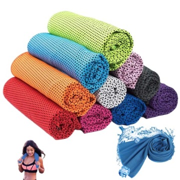 ХОЛОДИЛЬНОЕ ПОЛОТЕНЦЕ 10 ШТ. БЫСТРОСЫХАЮЩЕЕ СПОРТ ФИТНЕС ЛЕГКОЕ 80*30 СМ