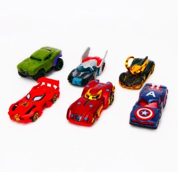 AVENGERS CARS MARVEL ПОДАРОК ​​РЕБЕНКУ ЧЕЛОВЕК-ПАУК ЖЕЛЕЗНЫЙ ЧЕЛОВЕК 6 ШТ.