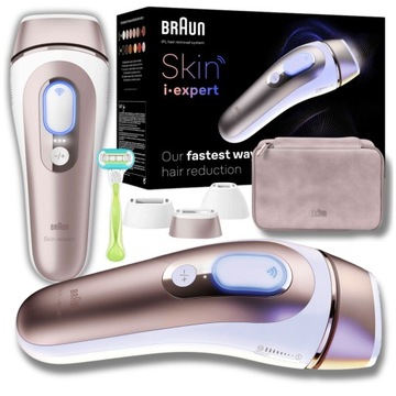 DEPILATOR BRAUN Silk i-EXPERT SMART IPL SensoAdapt + 3 NASADKI + MASZYNKA