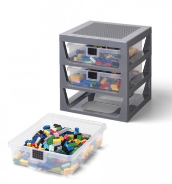 Полка LEGO с ящиками Синий 40950002