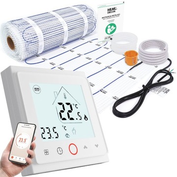Zestaw mata grzewcza 0,5x4=2m² 225W WiFi termostat