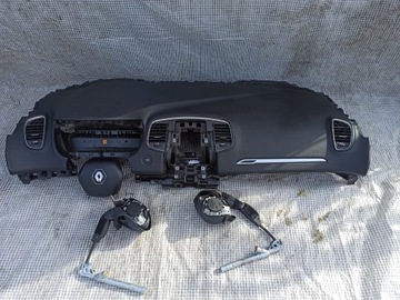 RENAULT SCENIC 4 IV 16-22 GRAND DESKA KONSOLA PASY AIRBAG PODUSZKI KOMPLET
