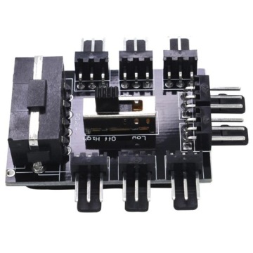 Переходник Molex Fan Hub 1 на 8x 3Pin Splitter Riser