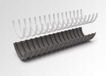 СЕРЫЙ Гибкий всасывающий шланг из ПВХ для водяных насосов 40 мм