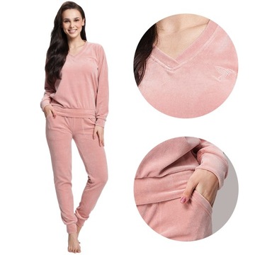BAWEŁNA DŁUGI Komplet DRES damski 306 Luna XL