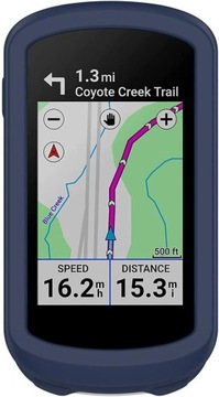 Силиконовый чехол для GARMIN Edge Explore 2 — темно-синий