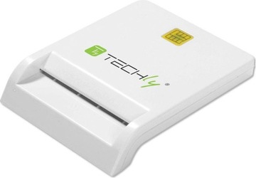 Czytnik kart Techly Smart Card USB 2.0 biały