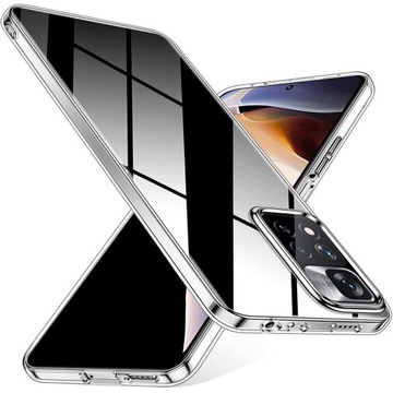 ETUI CLEAR CASE SLIM PLECKI POKROWIEC FUTERAŁ DO REDMI NOTE 11 11S + SZKŁO