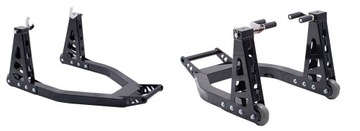 ZESTAW PODNOŚNIK MOTOCYKLOWY ALUMINIOWY PRZÓD TYŁ