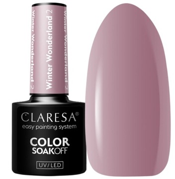 CLARESA WINTER WONDERLAND 2 KOLEKCJA LAKIERÓW CLARESA PUDROWY RÓŻ
