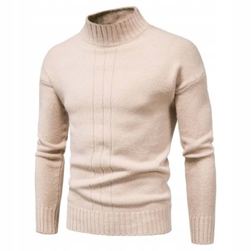 ELEGANCKI GOLF SWETER MESKI BAWELNA DZIANE SWETEY