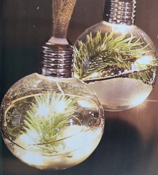 Łańcuch świetlny żarówki 8 kul 40 LED GIRLANDA Zie