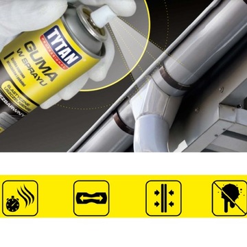 TYTAN Резиновый спрей для быстрого ремонта трещин.