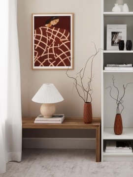 НАСТОЛЬНАЯ ЛАМПА С ПЛИССИРОВАННЫМ АБАЖУРОМ VIVID 1592