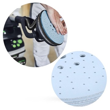 10x KRĄŻKI ŚCIERNE 225MM P180 Papier Ścierny Do Żyrafy Festool PLANEX Rzep