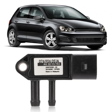 Разъем 3 датчика перепада давления DPF дизельного двигателя