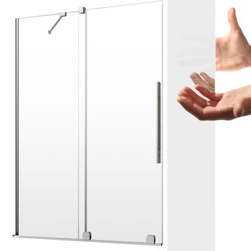 Parawan nawannowy rozsuwany szklany 150 L mirror