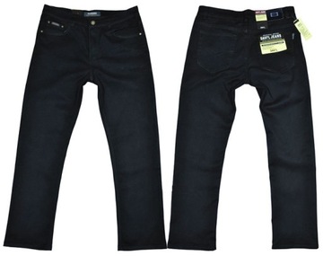 Spodnie męskie jeans Savil TA510 czarne L36 pas 92 cm 35/36