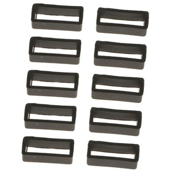 10шт 22мм + 10х20мм силиконовые петли для ремешка для часов