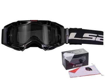 GOGLE MOTOCYKLOWE QUAD ENDURO/CROSS LS2 AURA BLACK