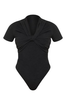 БОДИ PRETTYLITTLETHING F2U С КОРОТКИМ РУКАВОМ, ЧЕРНОЕ 34