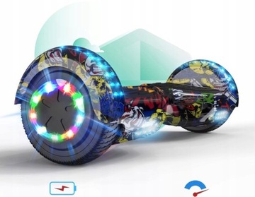 ЭЛЕКТРИЧЕСКИЙ СКЕЙТБОРД Цветной + СИДЕНЬЕ ДЛЯ ОБЩЕНИЯ Ховерборд двухколесный