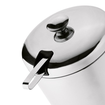 Большое ВЕДРО ДЛЯ ЛЬДА с щипцами СТАЛЬНОЙ БАНОК ДЛЯ ЛЬДА 3л С КРЫШКОЙ