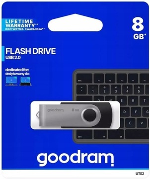 Pendrive 8gb GOODRAM Twister USB 2.0 Czarny