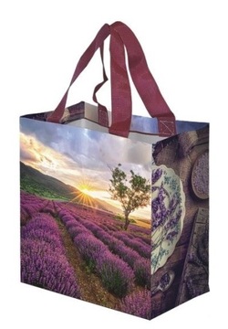 Torebki na prezenty 25 sztuk mocne trwałe Lawenda 10L 25x27cm